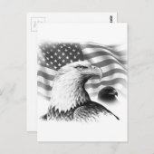 Carte de voeux American Eagle (Devant / Derrière)