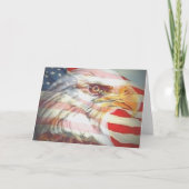 Carte de voeux American Eagle Flag (Devant)
