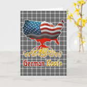 Carte de voeux American German Roots (Fleur jaune)