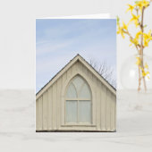 Carte de voeux American Gothic House (Fleur jaune)