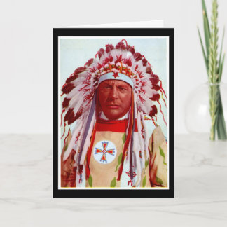 Carte de voeux amérindienne