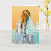 Carte de voeux amérindienne Harrison Fisher (Fleur jaune)