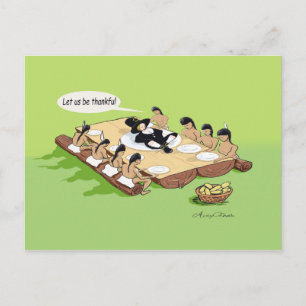 Carte de voeux Amérindienne Thanksgiving