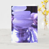 Carte de voeux Amethyst (Fleur jaune)