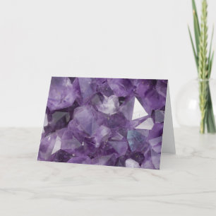 Carte de voeux Amethyst Geode