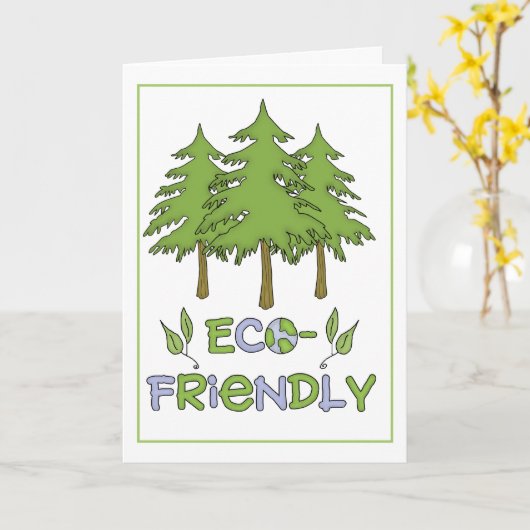 Carte de voeux amicale d'Eco (Fleur jaune)