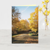 Carte de voeux Amish Country Road (Fleur jaune)