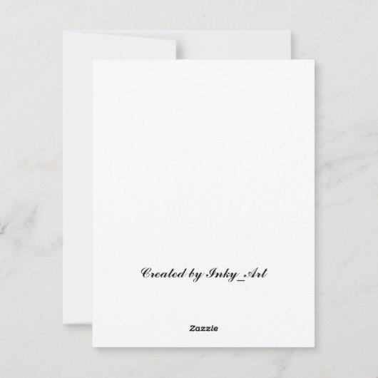 Carte de voeux "Amitié" (Dos)