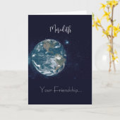 Carte de vœux Amitié incroyable (Fleur jaune)