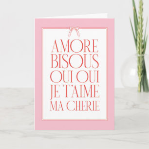 Carte de vœux Amore Langages de l'amour