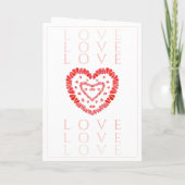 Carte de vœux AMOUR (Dos)