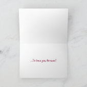 Carte de voeux, Amour (Intérieur)