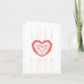 Carte de vœux AMOUR (Dos)