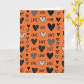 Carte de vœux amour doodle sincère (Fleur jaune)