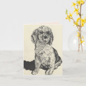 Carte de voeux : Amour D'Un Animal (Fleur jaune)