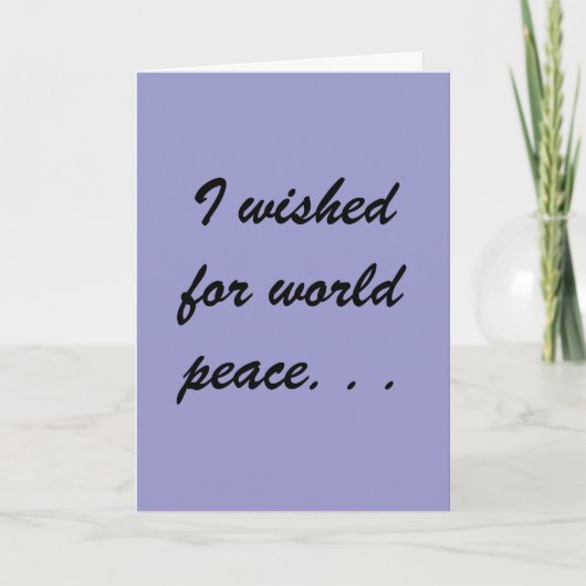 carte de voeux amusante (Devant)