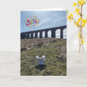 Carte de voeux amusante (Fleur jaune)