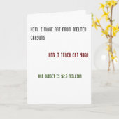 Carte de voeux amusante (Fleur jaune)