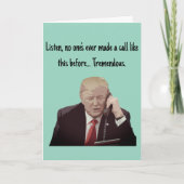 Carte de vœux amusante d'appel téléphonique de Don (Devant)