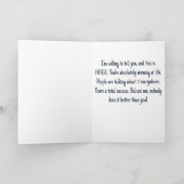 Carte de vœux amusante d'appel téléphonique de Don (Intérieur)