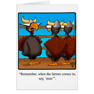 Carte de voeux amusante de Thanksgiving