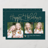 Carte de vœux amusante ÉDITABLE COULEUR pour les f (Devant / Derrière)