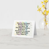 Carte de voeux amusante et intelligente (Fleur jaune)