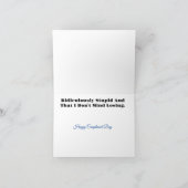 Carte de voeux amusante et intelligente (Intérieur)