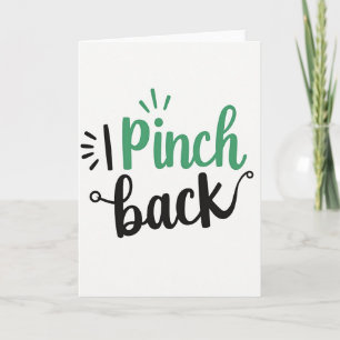 Carte de vœux amusante « Je pince en retour »