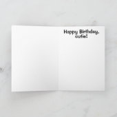 Carte de voeux amusante Joyeux Frère d'anniversair (Intérieur)