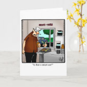 Carte de voeux amusante pour garder le contact (Fleur jaune)