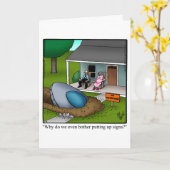 Carte de voeux amusante pour garder le contact (Fleur jaune)