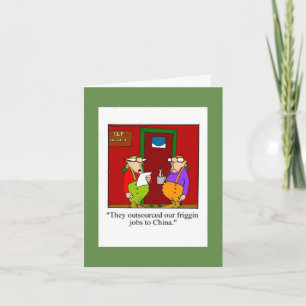 Carte de voeux amusante pour le Humour de Noël