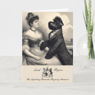 Carte de voeux amusante Schnauzer Byron