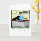 Carte de voeux amusante "Spectickles" (Fleur jaune)