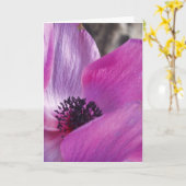 Carte de voeux Anemone Closeup (Fleur jaune)