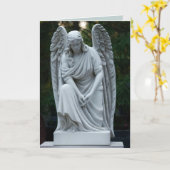 carte de voeux ange (Fleur jaune)