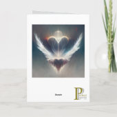 Carte de vœux Ange de cœur (Dos)