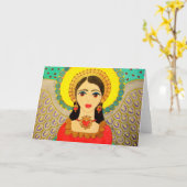 Carte de voeux "Angel" (Fleur jaune)