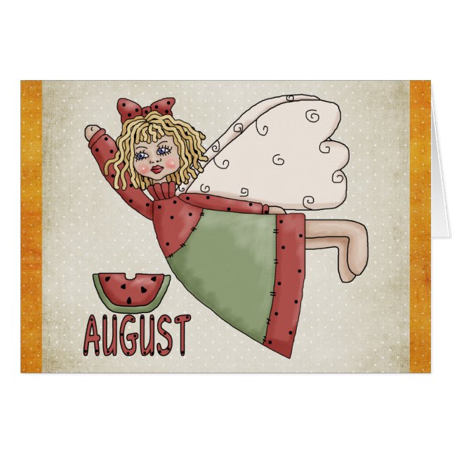 Carte de voeux Angel Blank (Devant horizontal)