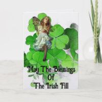 Carte de vœux Angel Blessings Of The Irish