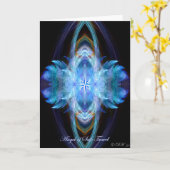 Carte de voeux Angel of Safe Travellers (Fleur jaune)