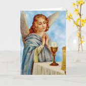Carte de voeux : Angel Ponders (Fleur jaune)