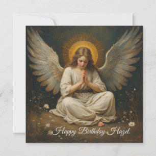Carte de voeux Angel prie design