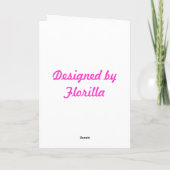 Carte de voeux Angel rose (Dos)