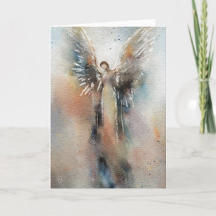 Carte de voeux Angel Watercolor