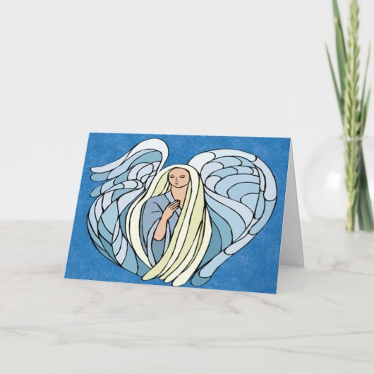 Carte de voeux Angelic Angel Holiday (Devant)