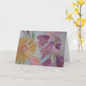 Carte de voeux anglaise Cottage Garden (Fleur jaune)