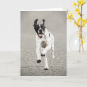 Carte de voeux anglaise d'indicateur (Fleur jaune)