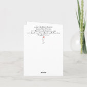 Carte de voeux anglaise jolie et colorée (Dos)